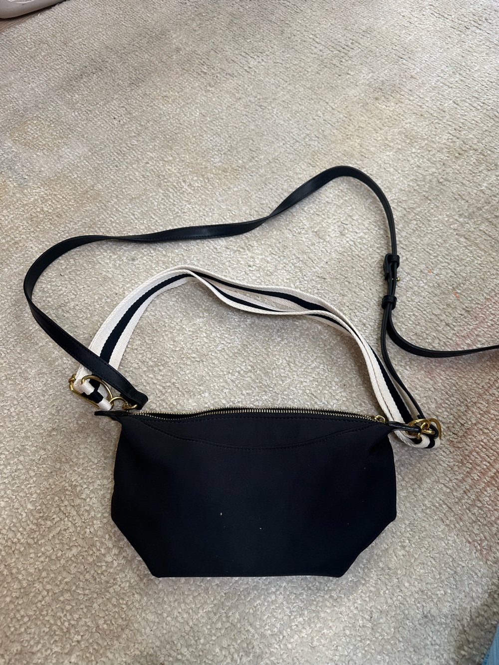Walmart Crossbody Bag with Striped Webbing Strap